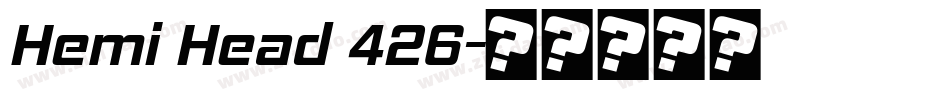 Hemi Head 426字体转换